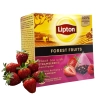 Herbata czarna ekspresowa Lipton z truskawkami z Francji 20 piramidek